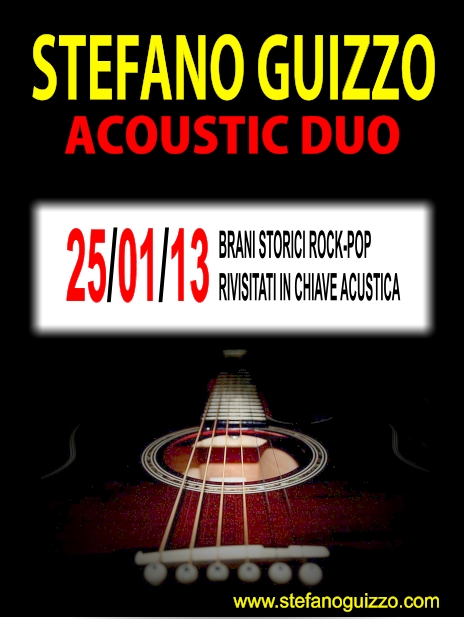 LOCANDINA DUO ACUSTICO GUIZZO